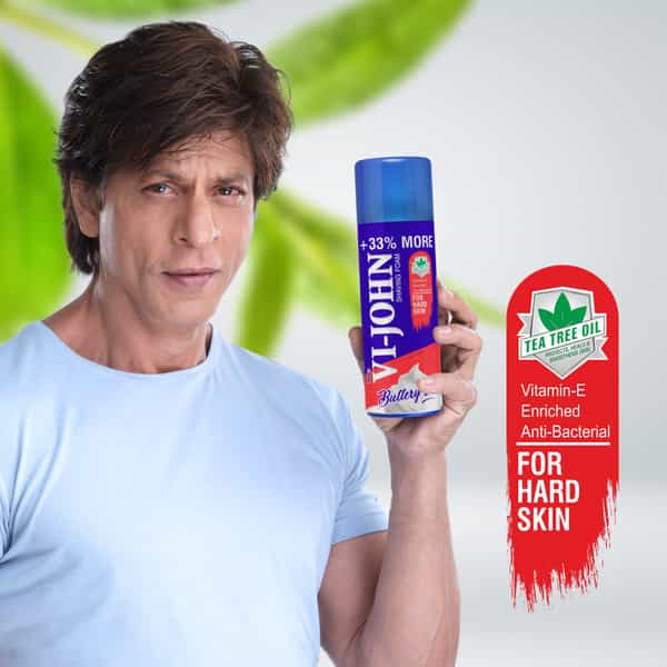 Vi-John Shaving Foam Hard Skin + Zesty Breeze Lemon Lime Shaving Foam Combo (400Gm Each)