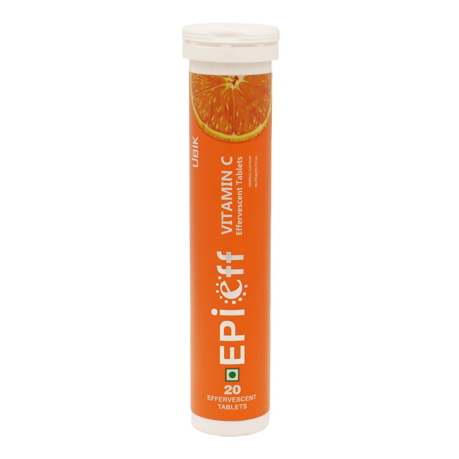 Epieff 1000mg Vitamin C | Orange Flavour | Immunity Booster | 20 Effervescent Tablets
