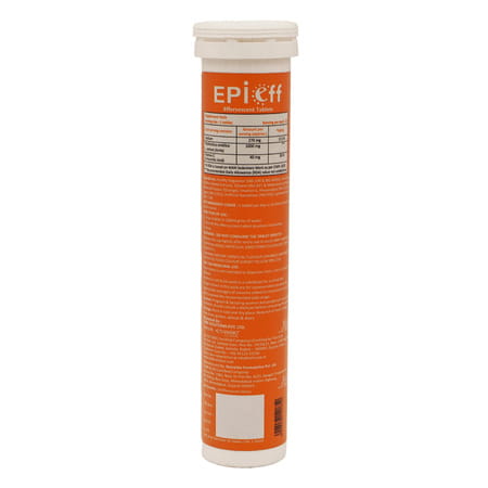 Epieff 1000Mg Vitamin C | Orange Flavour | Immunity Booster | 20 Effervescent Tablets