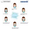 Newnik 2 Ply Disposable Face Mask Blue