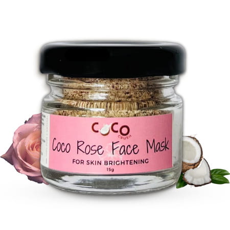 Coco Crush Coconut Rose Face Pack For Skin Brightening - 15g