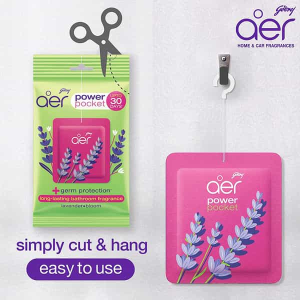 Godrej Aer Power Pocket Bathroom Freshner (Assorted - Pack Of 3)