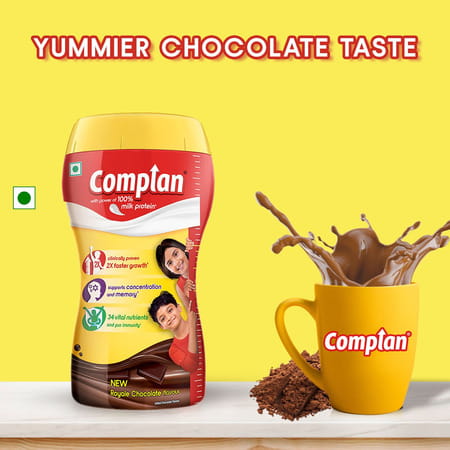 Complan Nutritional Drink Royale Chocolate Flavour Jar 500 Gm