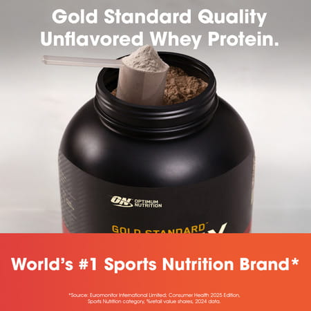 Optimum Nutrition Gold Standard 100% Whey Protein Unflavoured Powder 907 Gm