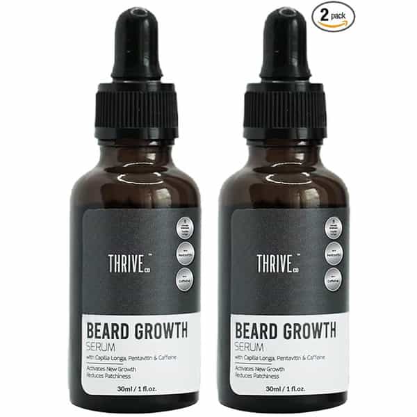 Thriveco Beard Growth Serum For Men|Daily Use Beard Serum|30 Ml X Pack Of 2