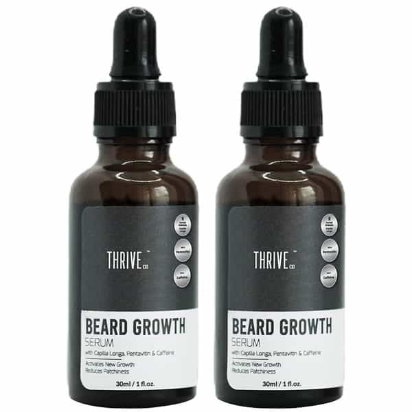 Thriveco Beard Growth Serum For Men|Daily Use Beard Serum|30 Ml X Pack Of 2