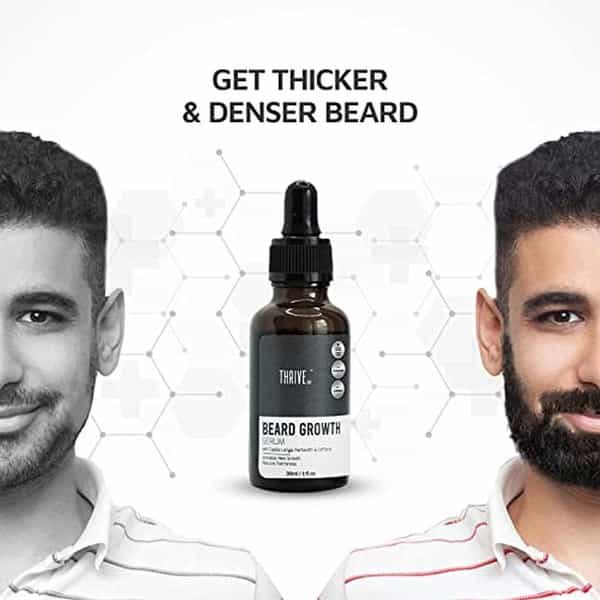 Thriveco Beard Growth Serum For Men|Daily Use Beard Serum|30 Ml X Pack Of 2