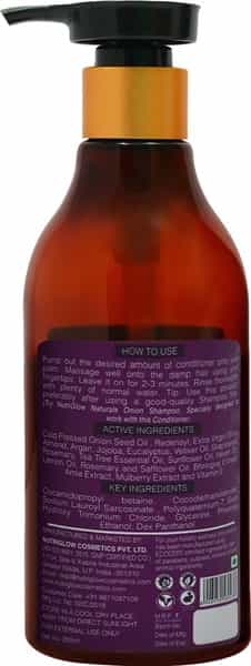Nutriglow Natural's Onion Hair Conditioner/With Natural Source Ingredients/For Damaged Hair (300 Ml)