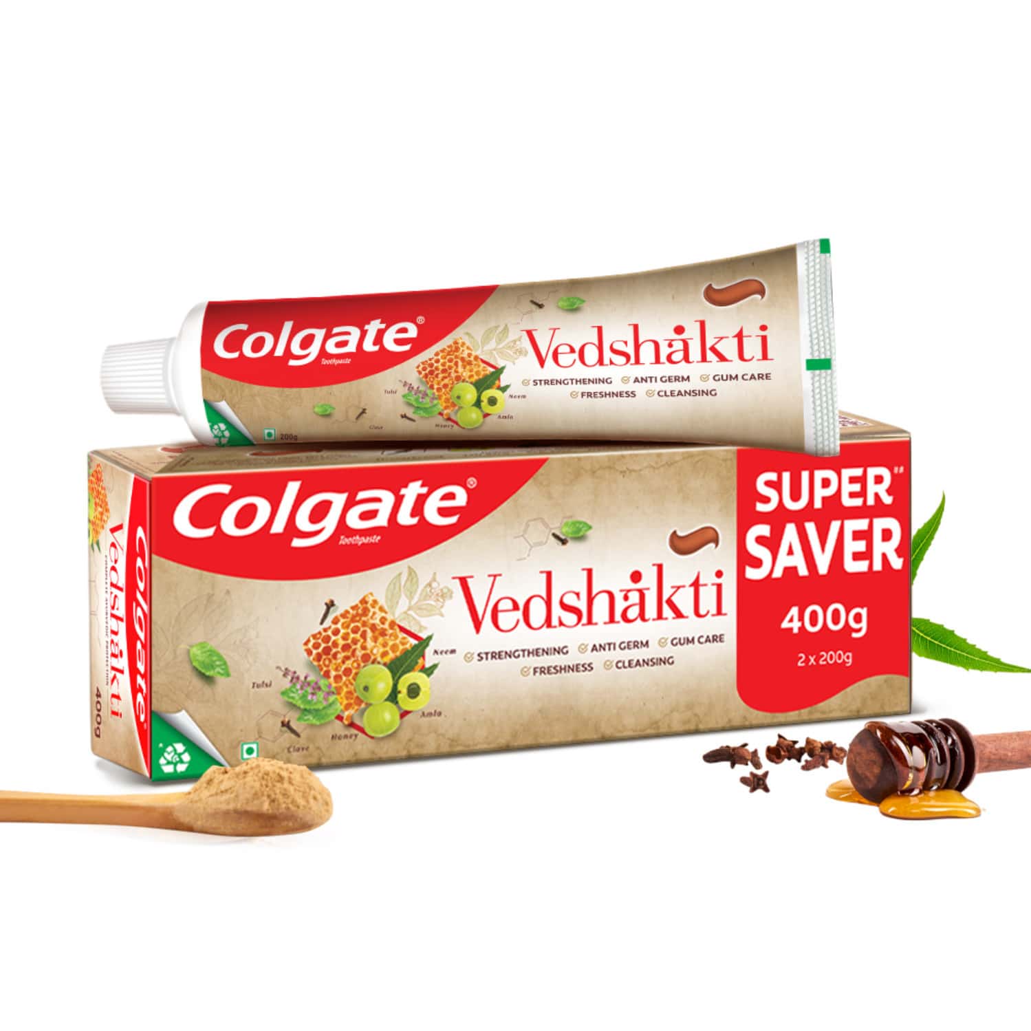 Colgate Vedshakti Toothpaste - 400gm Saver Pack