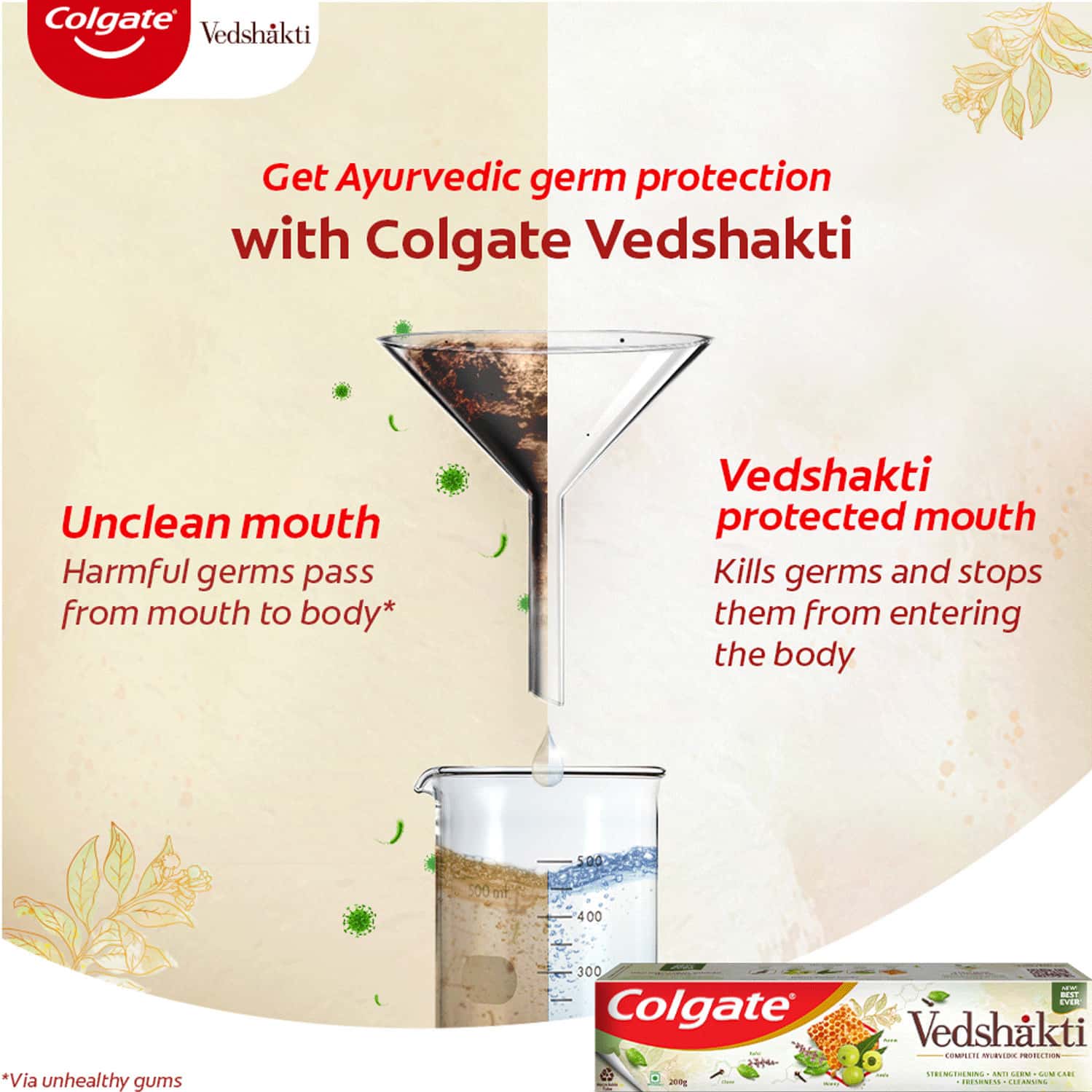 Buy COLGATE VEDSHAKTI TOOTHPASTE 400GM SAVER PACK Online & Get Upto