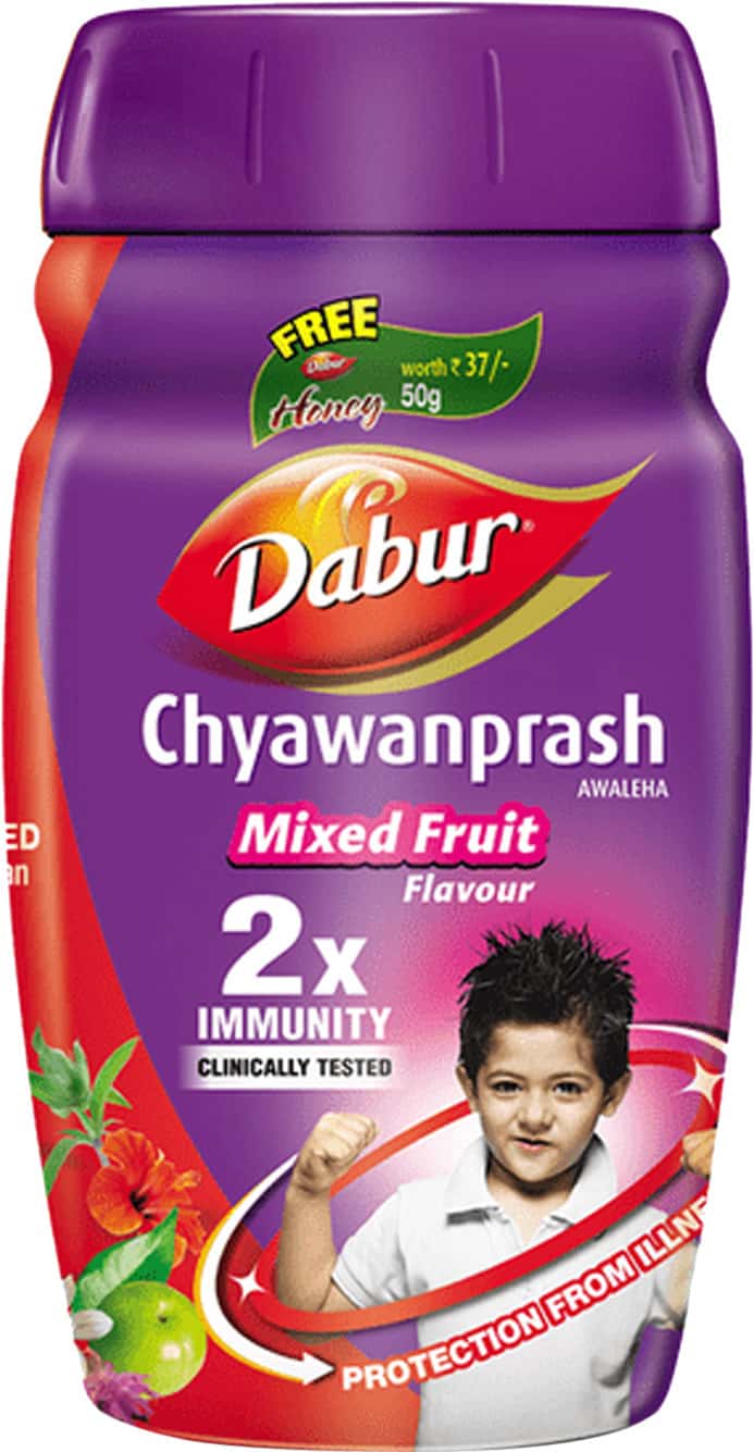 Dabur Chyawanprash Awaleha Mixed Fruit Paste 500 Gm With Free Dabur Honey 50 Gm Combipack 1 No'S