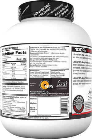 Labrada 100% Whey Protein - 4.4bs (2kg) Chocolate