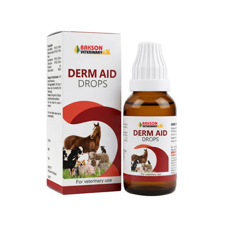 Baksons Homoeopathy Derm Aid Drops For Veterinary Use 30 Ml