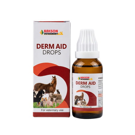 Baksons Homoeopathy Derm Aid Drops For Veterinary Use 30 Ml