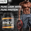 Inlife Whey Protein Isolate Concentrate Hydrolysate Powder For Men & Women (400G | Cafe Mocha)