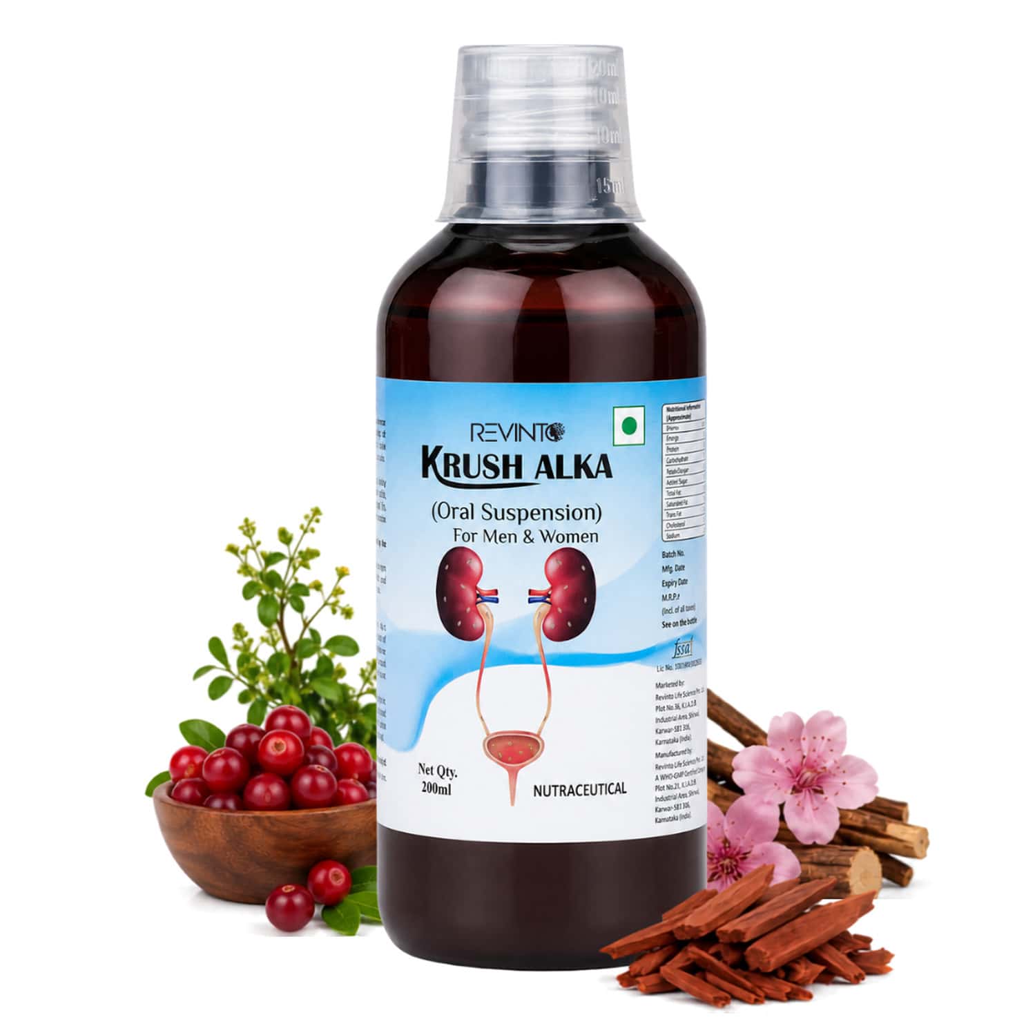 Revinto Krush Alka – Oral Suspension | Comfort Every Time You Go | 200ml Pack Of 2