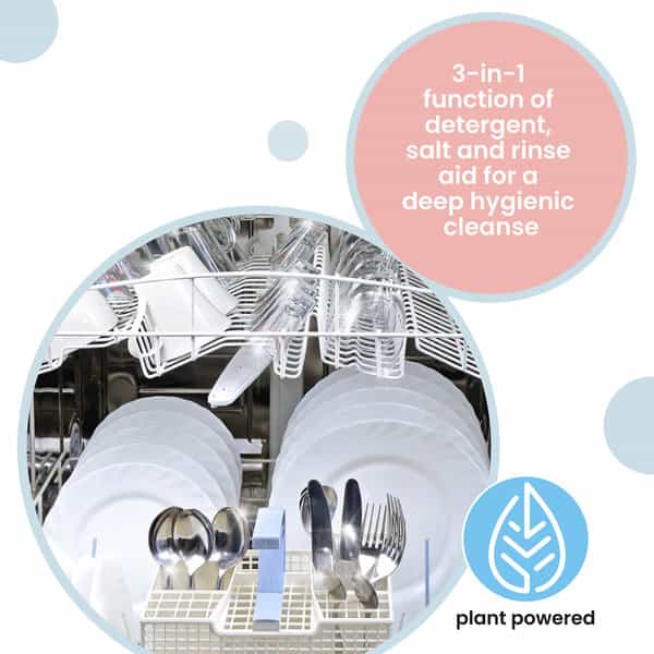 Koparo Dishwashing Tablet Natural & Non Toxic Tough On Grease Dishwasher Lime Basil Fragrance 600Gm