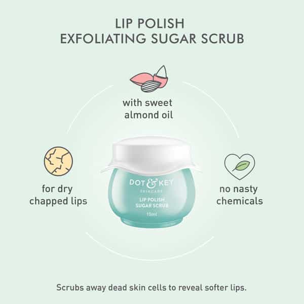 Dot & Key Lip Polish Exfoliating Sugar Scrub 15Ml