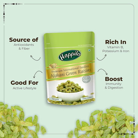 Happilo Premium Afghani Seedless Raisins 200g