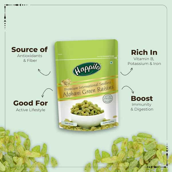 Happilo Premium Afghani Seedless Raisins 200G