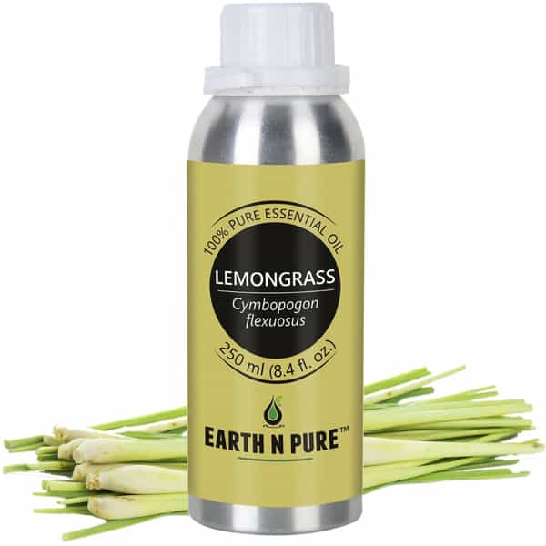 Earth N Pure Lemongrass Oil 100% Pure And Natural Essential Oil - 250 Ml (8.4 Fl. Oz.) (250 Ml)