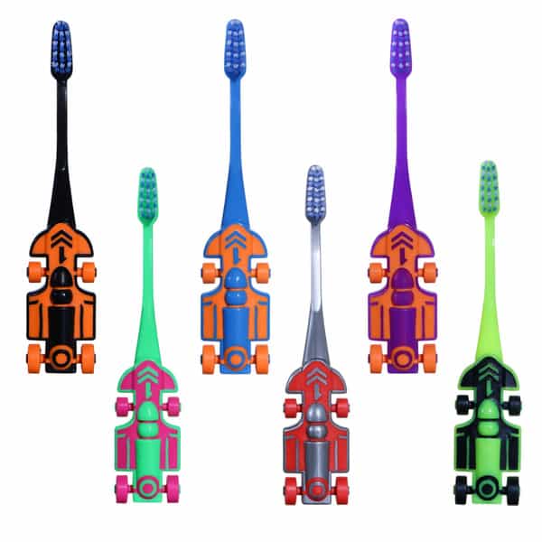 Maxi Zoom Car Junior Soft Toothbrush (Pack Of 6)