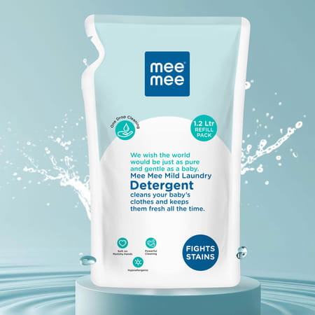 Mee Mee Baby Liquid Detergent Refill Pack | Ph Balanced | Free From Harsh Chemicals | 1l