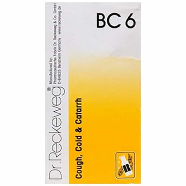 Dr. Reckeweg Bio Combination 6 (Bc 6) Tablet 20 No's