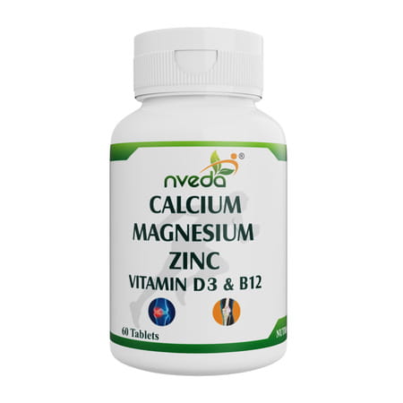 Nveda Calcium | Magnesium | Zinc | Vit D3 & Vit B 12 Tablets
