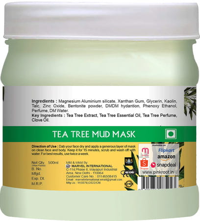 Pink Root Tea Tree Mask With Clove Oil 500gm