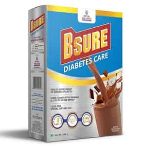 Bsure Diabetes Care- Balanced Vital Nutrients Blood Sugar, Weight&strength Chocolate Flavour- 400gm.