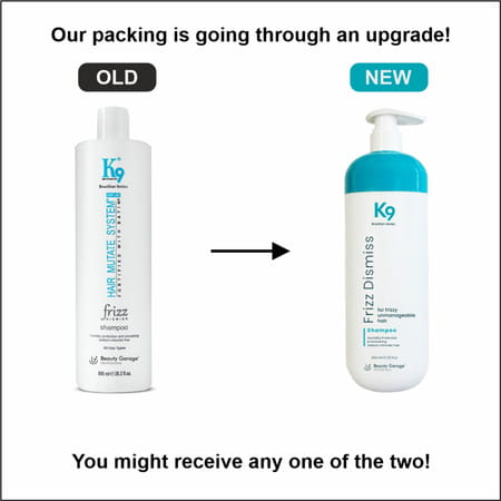 Beauty Garage K9 Frizz Dimiss ( Shampoo & Conditioner ) 800ml Pack