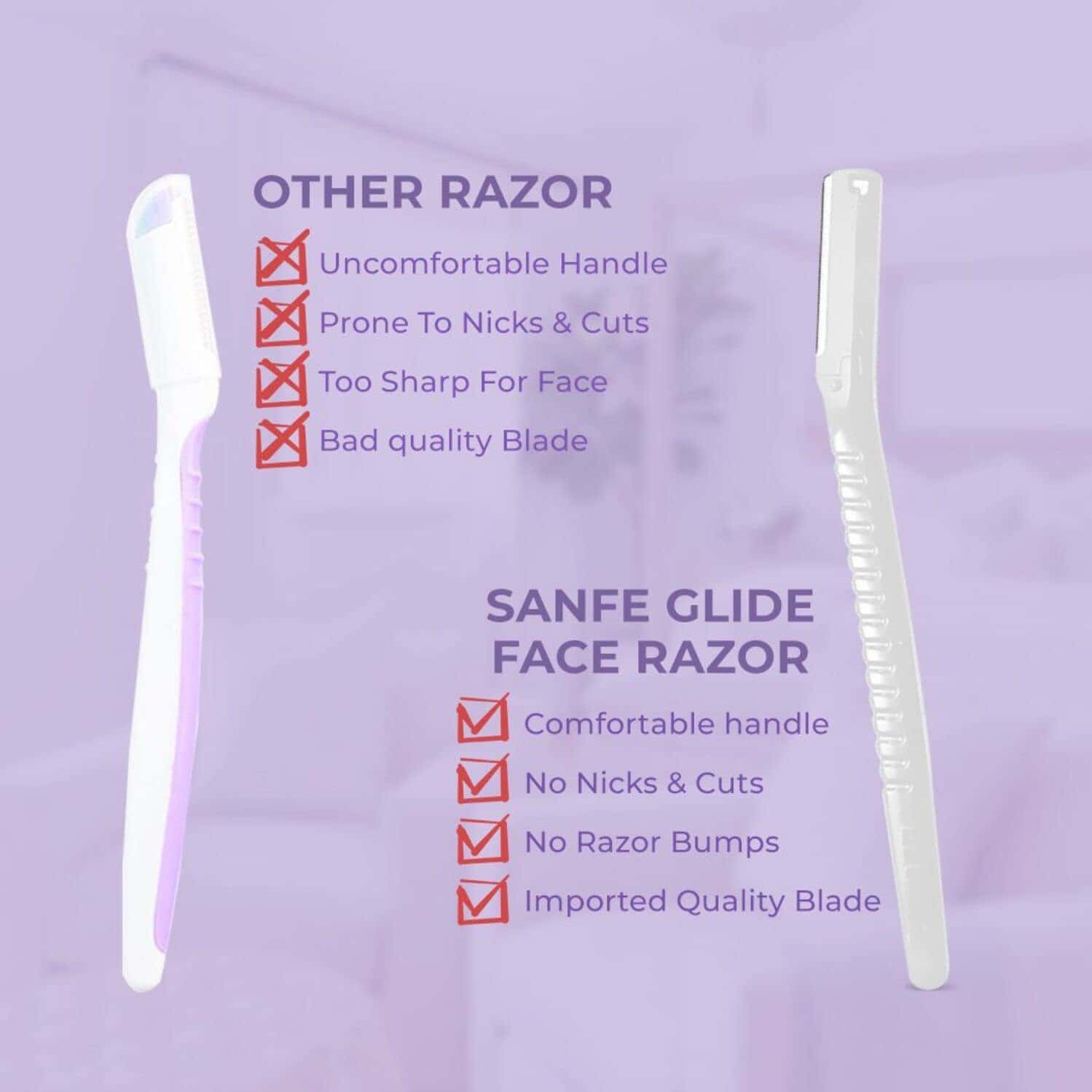 Buy SANFE FACE RAZORS (GLIDE PACK OF 3) Online & Get Upto 60 OFF at PharmEasy