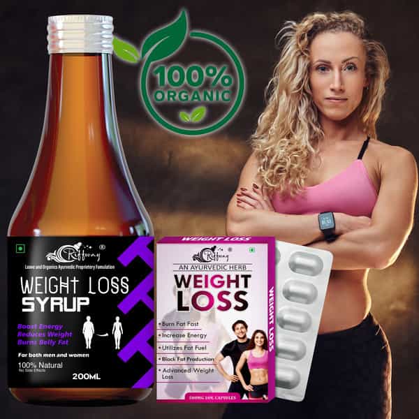 Weight Loss Syrup & Weight Loss Capsules - 100% Ayurvedic (200Ml+10Capsules)