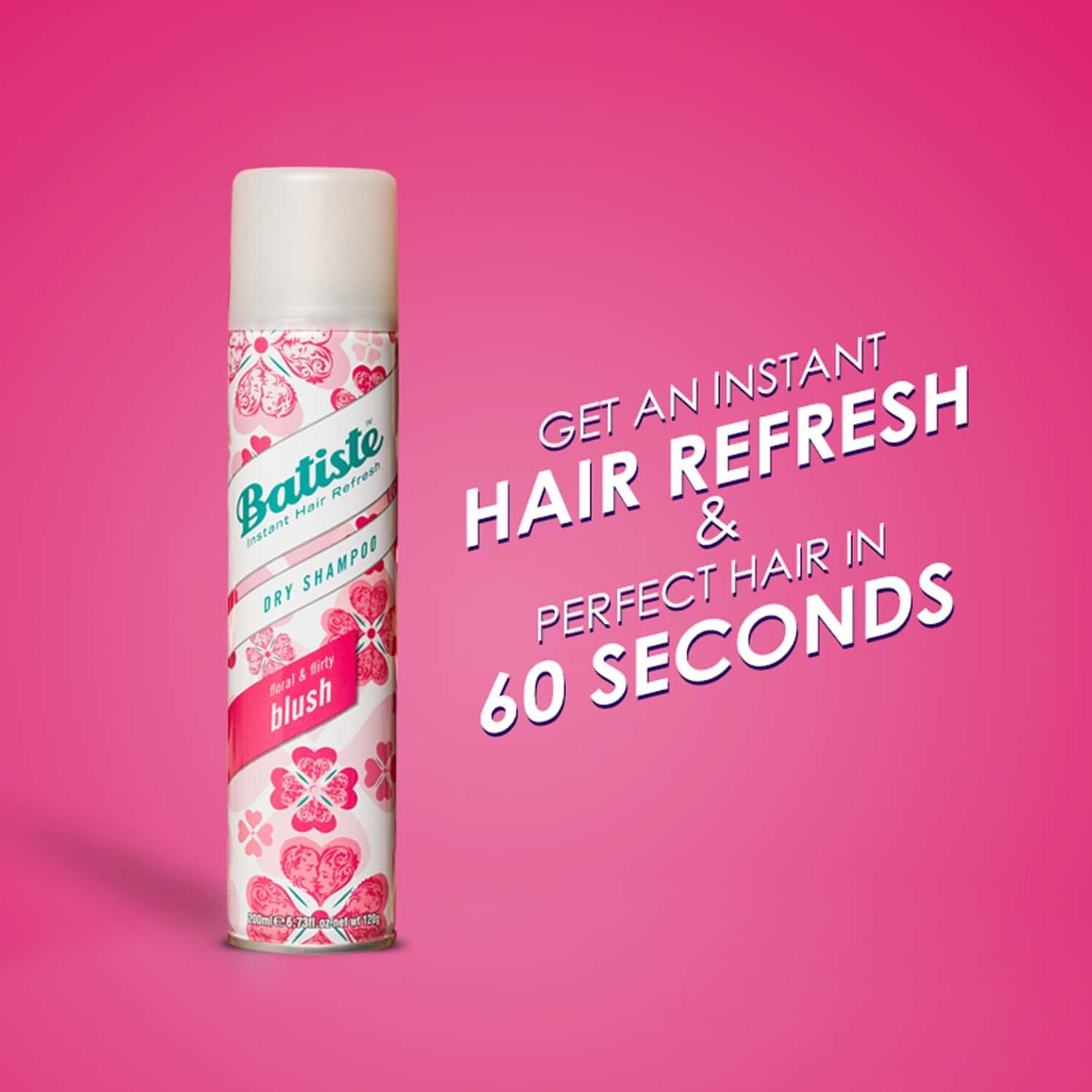 Buy BATISTE INSTANT HAIR REFRESH DRY SHAMPOO FLORAL & FLIRTY BLUSH