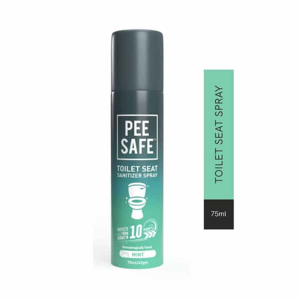 Peesafe Toilet Seat Sanitizer Spray (75 Ml) - Mint Reduces The Risk Of Uti & Other Infections