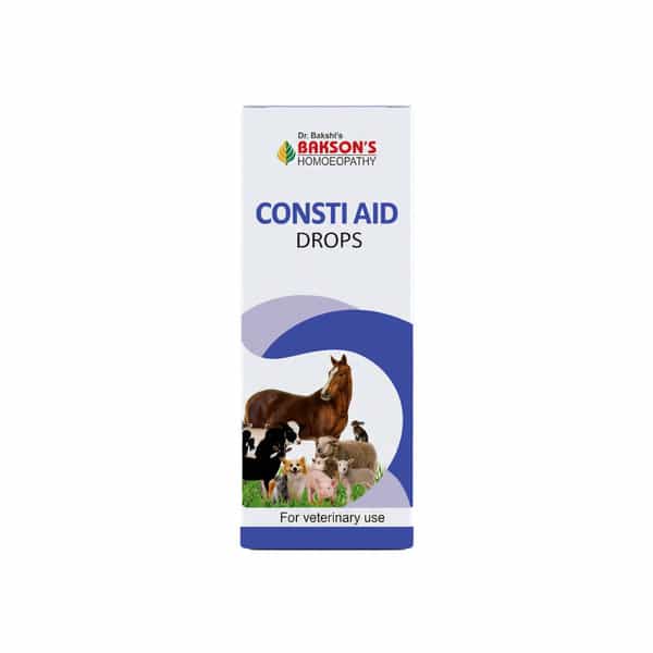 Bakson Homoeopathy Consti Aid Drops | For Veterinary Use | 30 Ml