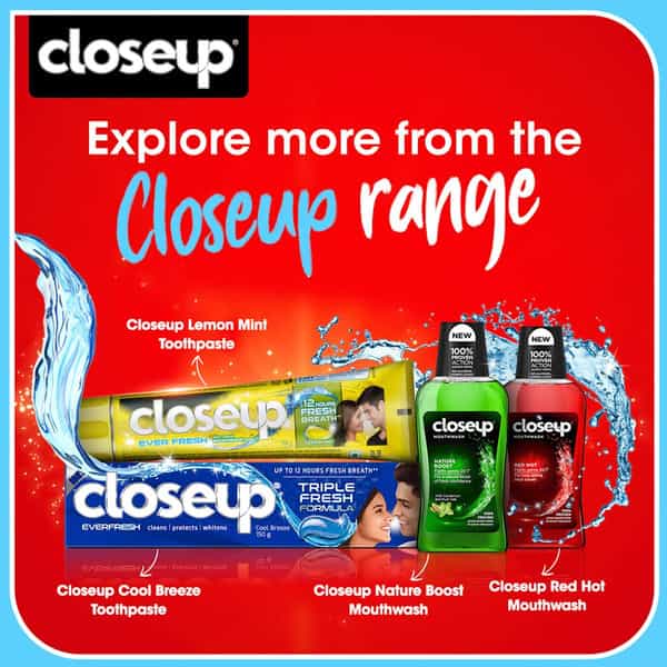 Closeup Toothpaste With 3X Freshness |Upto 12 Hrs Fresh Breath & White Teeth(150G*2)