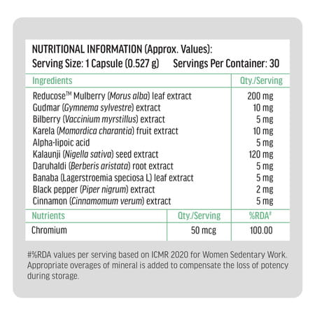 Incredio By Healthkart Carb Blocker (30 Capsule) | For Reduced Calories & Weight Management