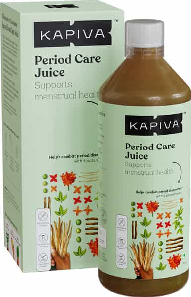 Kapiva Period Care Juice 1Ltr - 5 Ayurvedic Herbs To Combat Period Discomfort | Menstrual Health