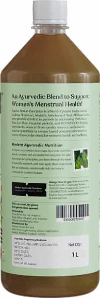 Kapiva Period Care Juice 1Ltr - 5 Ayurvedic Herbs To Combat Period Discomfort | Menstrual Health