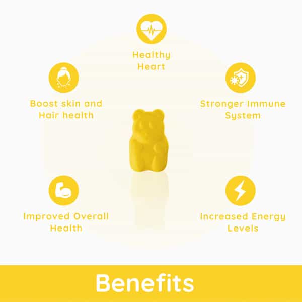 Purna Gummies Bright Skin Lemon Vitamin C & Zinc Vegetarian Gummies - 30