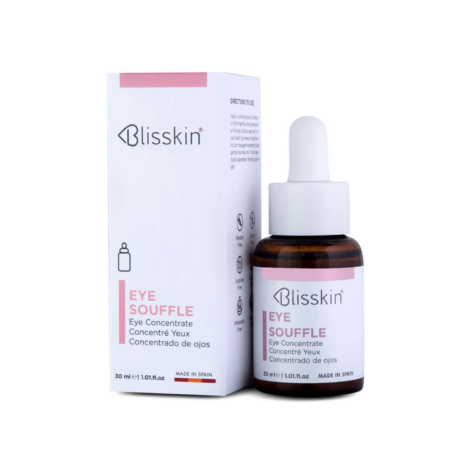 Blisskin Eye Souffle Eye Concentrate | For Dark Circles | Puffy Eyes & Wrinkles |all Skin Types-30ml
