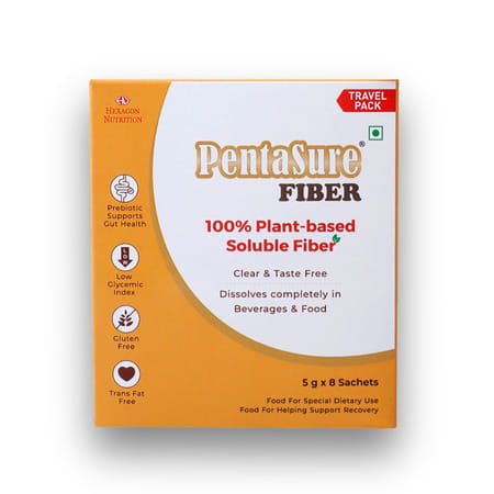 Pentasure Fiber Travel Pack 5g*8 Sachet 40 Gm