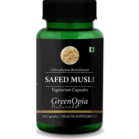 Greenopia Safed Musli 60 Vegetarian Capsules