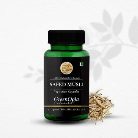 Greenopia Safed Musli 60 Vegetarian Capsules
