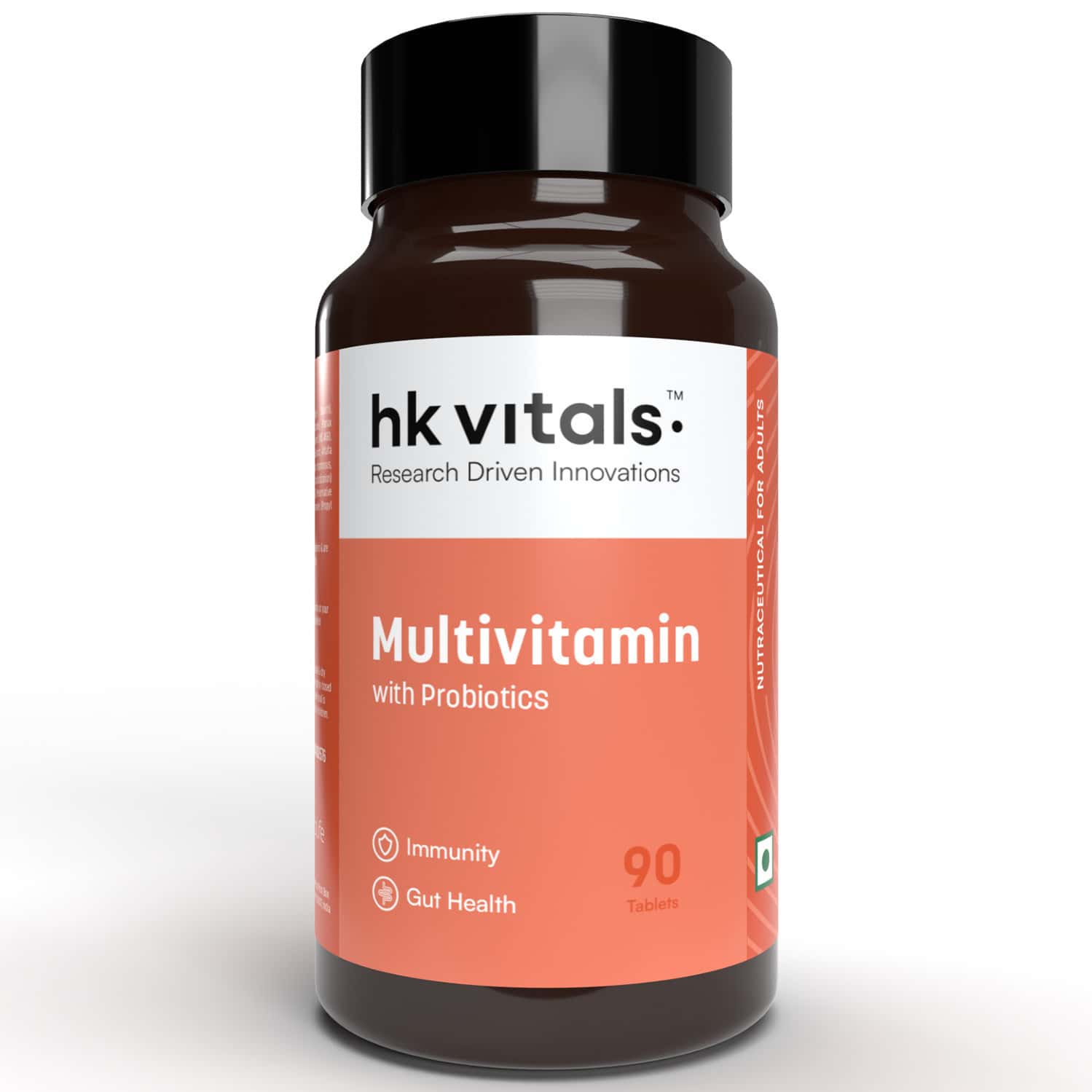 Hk Vitals Multivitamin With Probiotics (90 Tablets) | For Men And Women