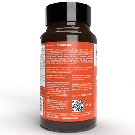 Hk Vitals Multivitamin With Probiotics (90 Tablets) | For Men And Women