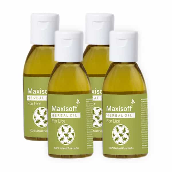 Maxisoft Herbal Oil For Lice | 25 Ml | Pack Of 4