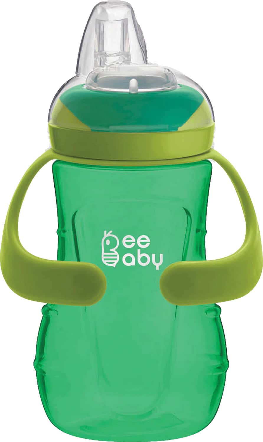 Beebaby Soft Silicone Spout Sippy Sippy Cup With Handle For Baby / Toddlers 250 Ml (Green)